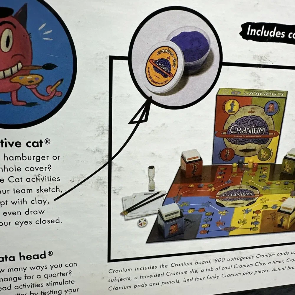 Cranium The Game For Your Whole Brain Outrageous Game Original NEW